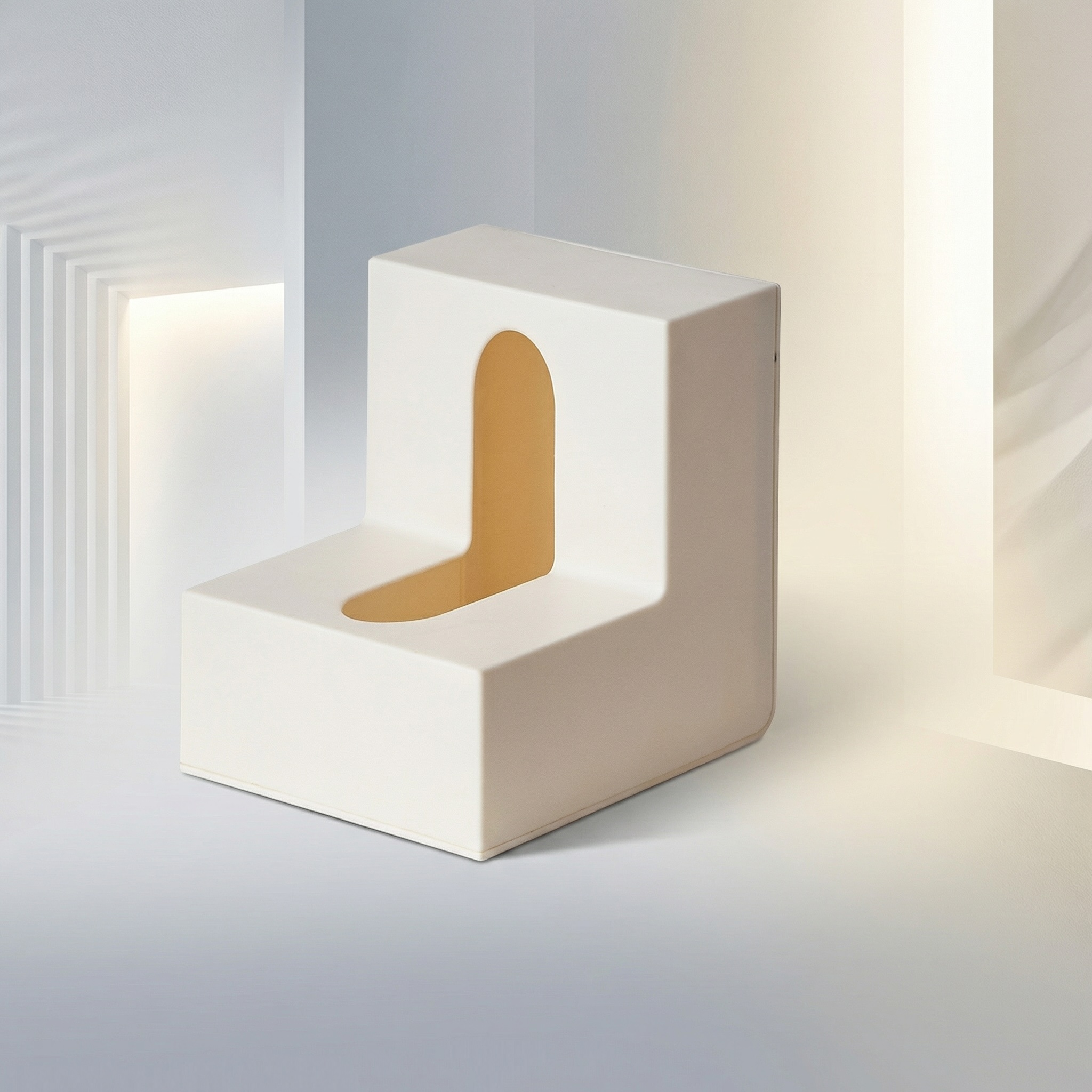 The Edge L-Shape Dual-Access Tissue Dispenser