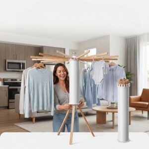 The Omni-Fold 360° Invisible Drying Rack & Space-Saving Laundry Station