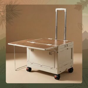 The TerraTrek 2-in-1 Mobile Camping Station & Folding Storage Box