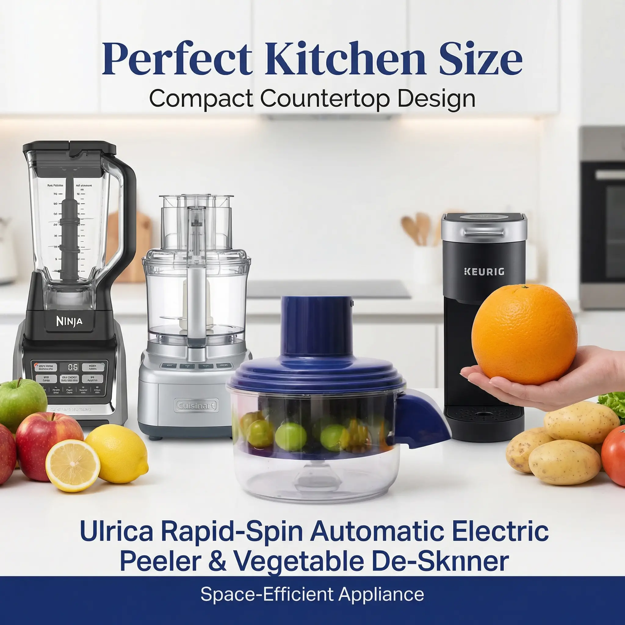 Ulrica Rapid-Spin Automatic Electric Peeler & Vegetable De-Skinner 16 Ulrica Rapid Spin Automatic Peeler 00006