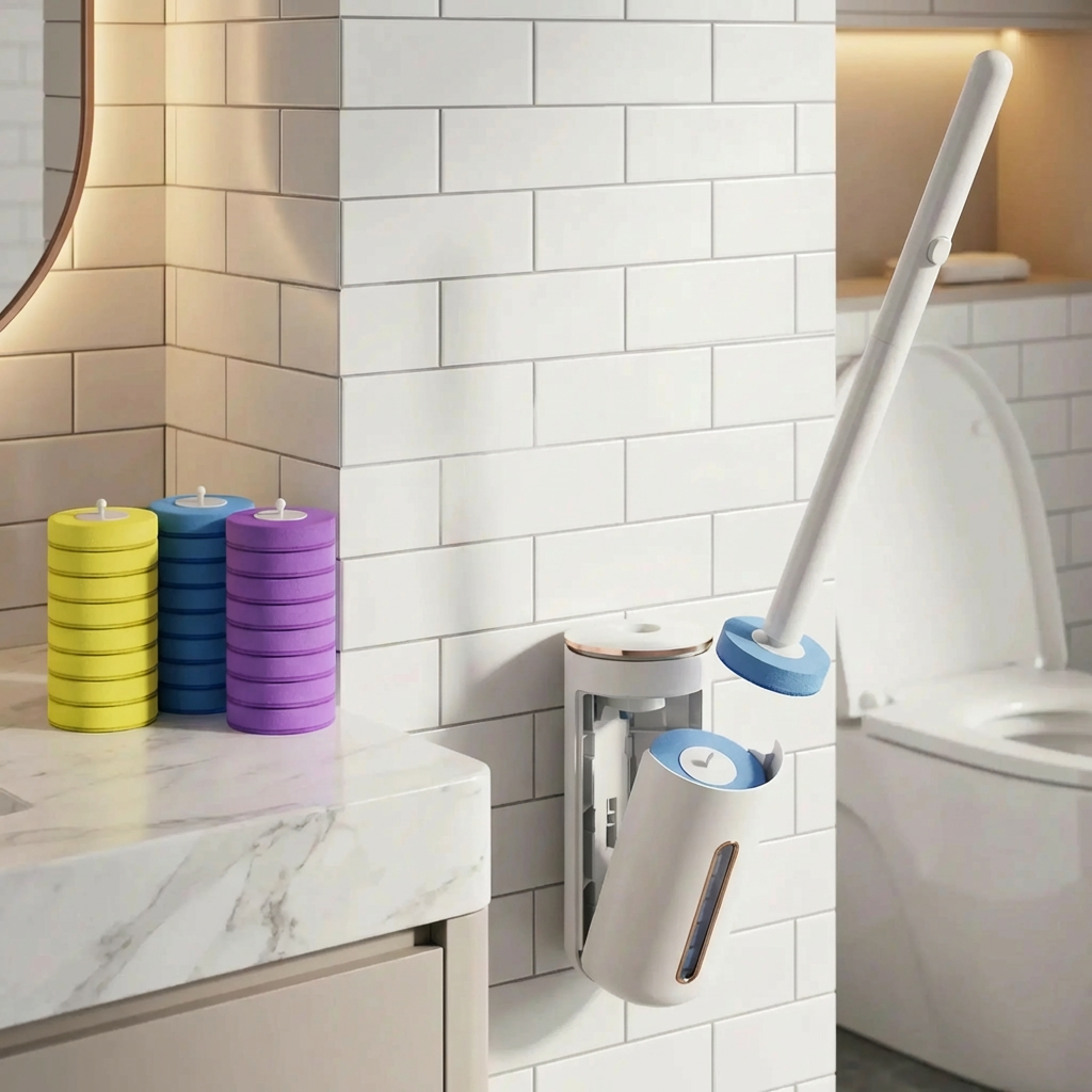 delete_all_text_image_1 PureClick Auto-Open Toilet Wand System - hands-free bathroom cleaning