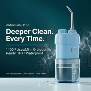 AquaFloss Pro portable water flosser orthodontic IPX7
