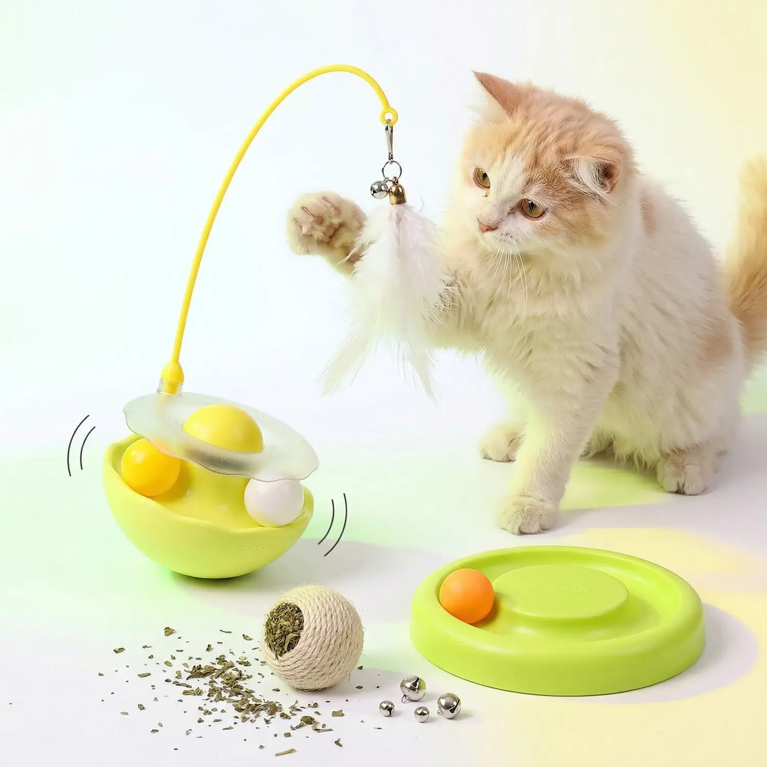 5 Smart Pet Products Every Cat Owner Needs in 2026 8 PlayPaw Tumbler Cat Toy Set