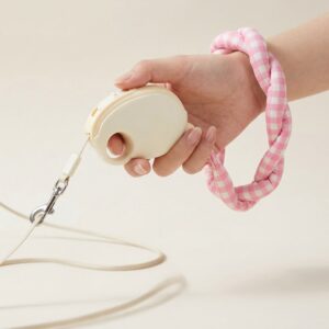 GlideReel retractable pet leash auto-extending cord with LED