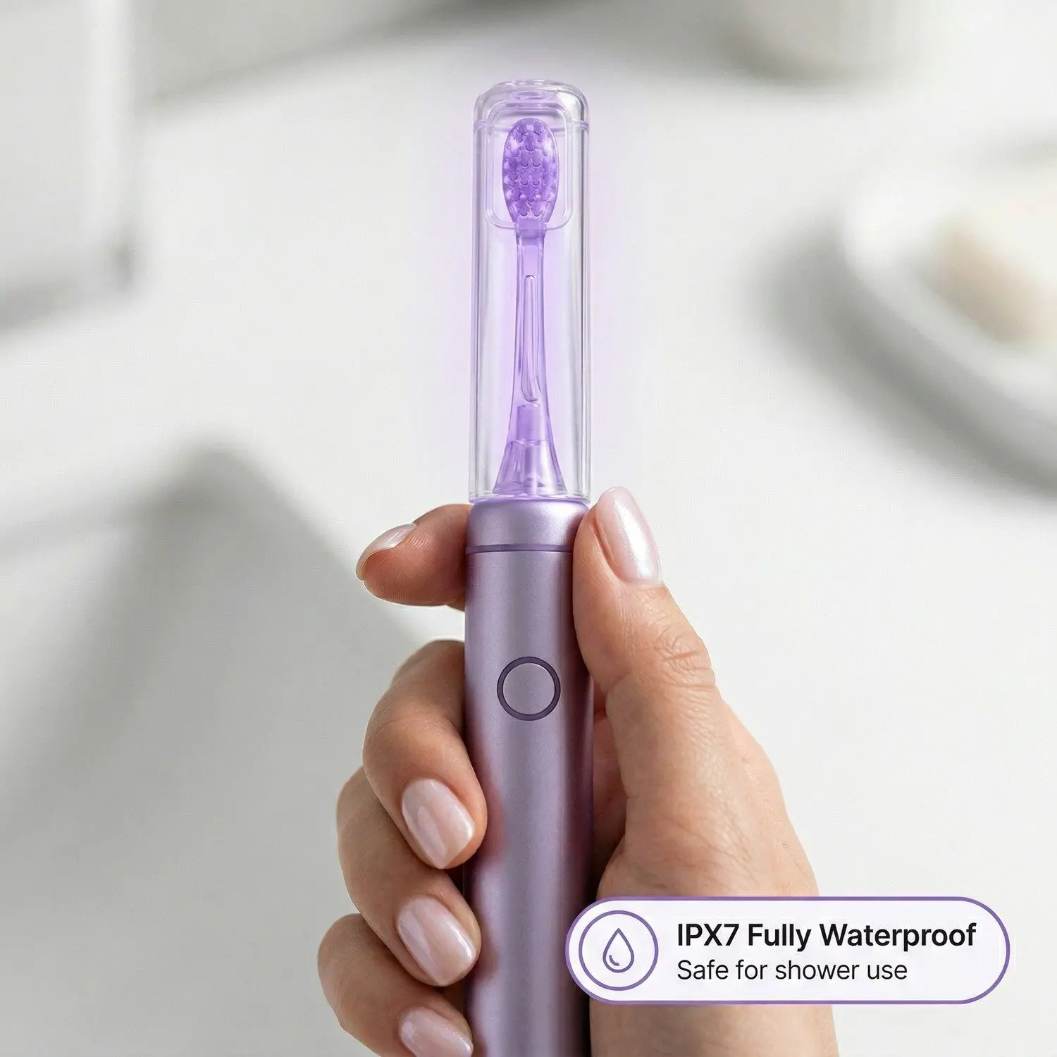 VibePulse Pro Sonic Electric Toothbrush – UV Sterilization, Dual-Mode Sonic Vibration & Plaque Removal, 2 Brush Heads 2 UV Sterilization Cap