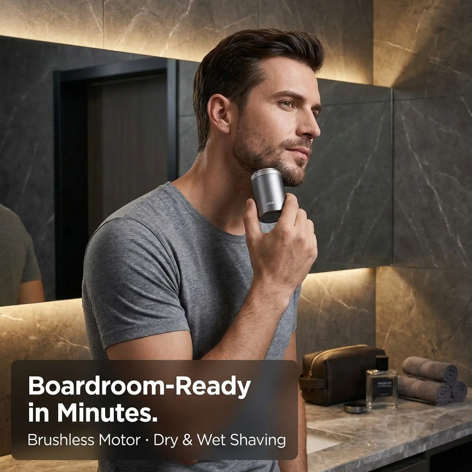 GlidePro Mini Electric Shaver – Rechargeable, Full-Body Washable, Travel-Ready Portable Men's Grooming Razor 1 A003 hero banner