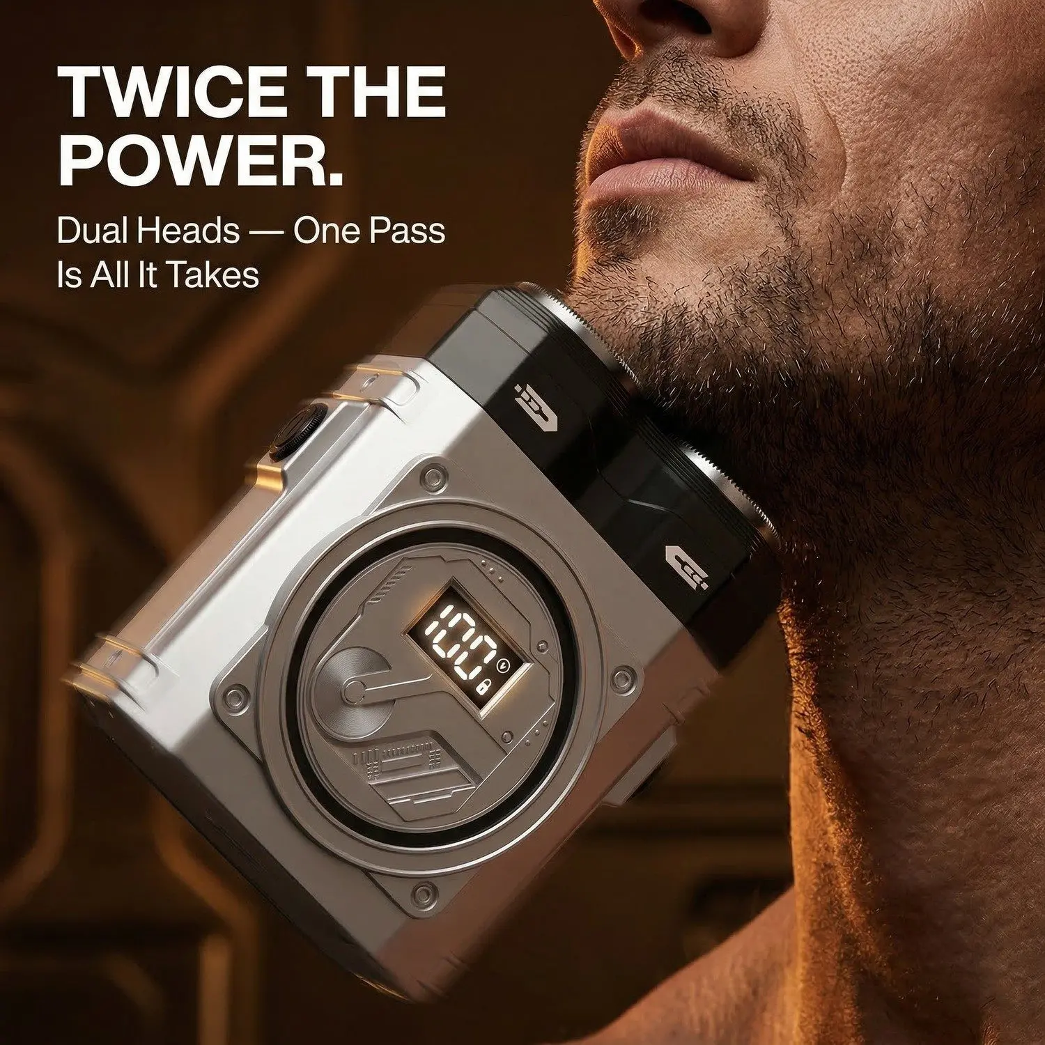 DualBlade Pro Magnetic Electric Shaver – Dual-Head Design, Car & Travel Ready, Full-Body Washable 10 A004 act 1