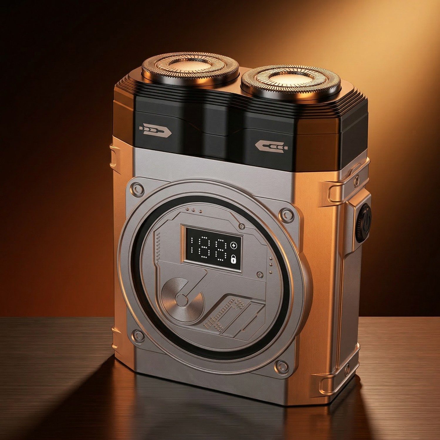 DualBlade Pro Magnetic Electric Shaver - dual head travel USB rechargeable