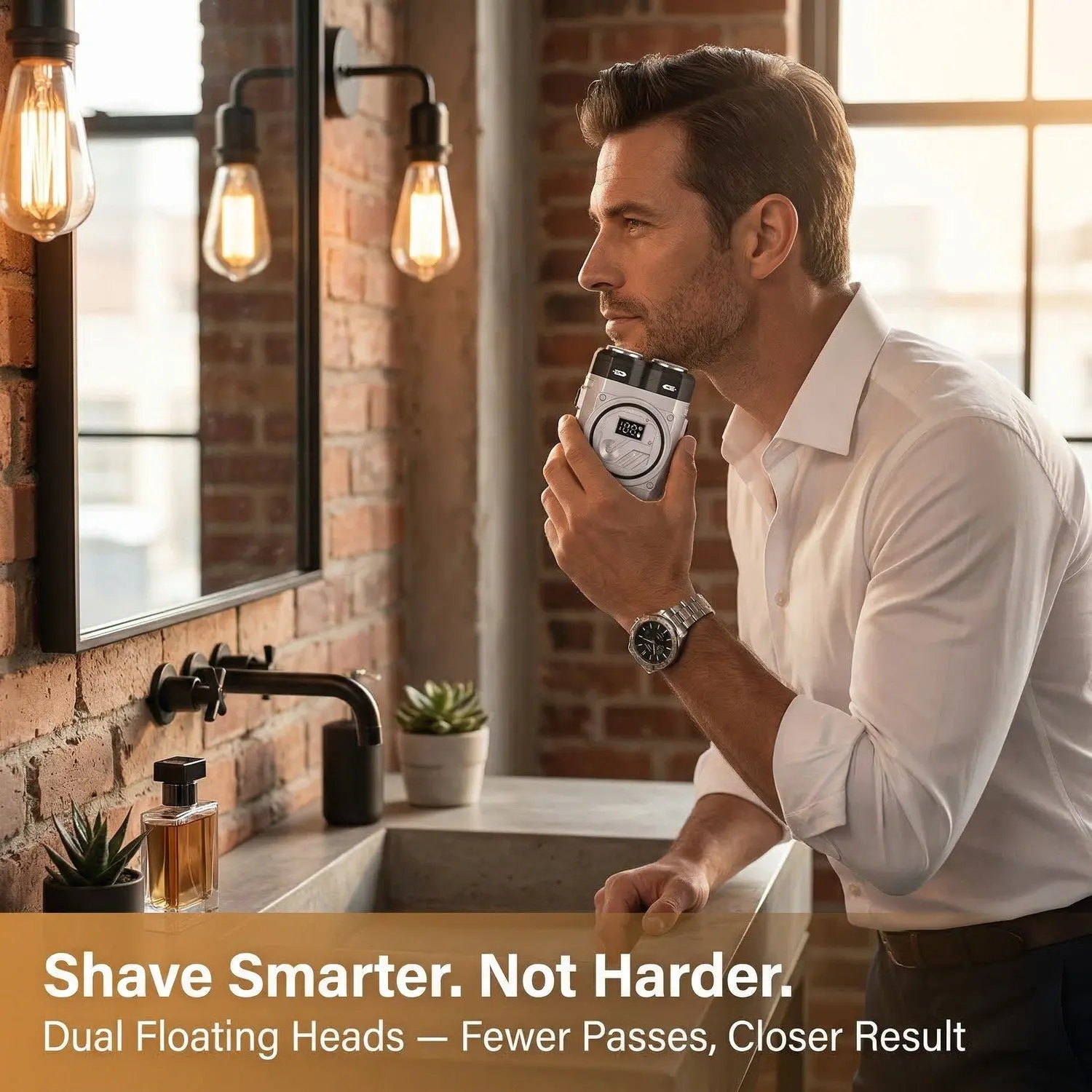 DualBlade Pro Magnetic Electric Shaver – Dual-Head Design, Car & Travel Ready, Full-Body Washable 1 A004 hero banner