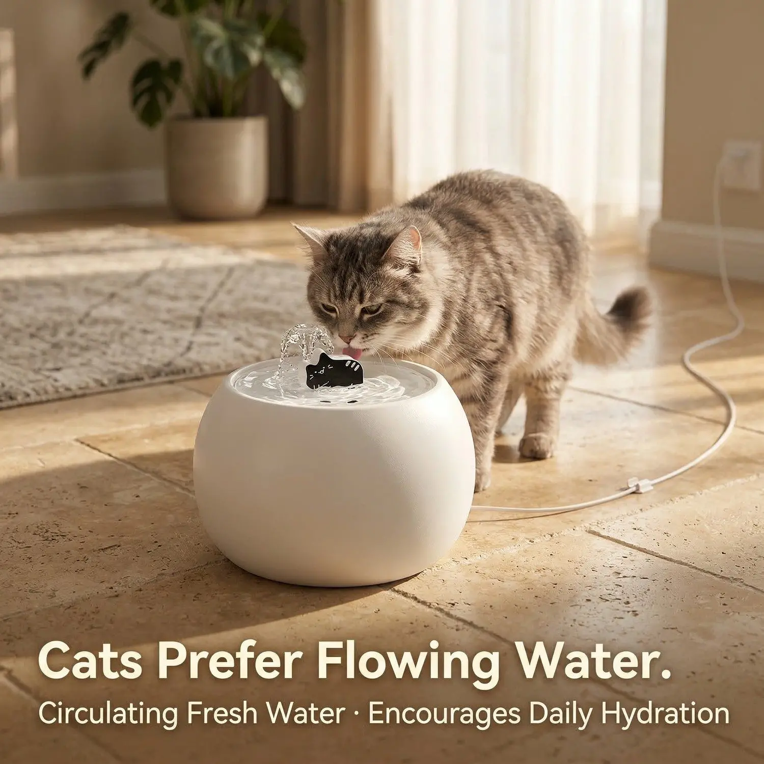 AquaPaw Ceramic Auto Cat Water Fountain – Electric Circulating Filter, Silent Pump, 1L & 1.5L 1 A009 hero banner