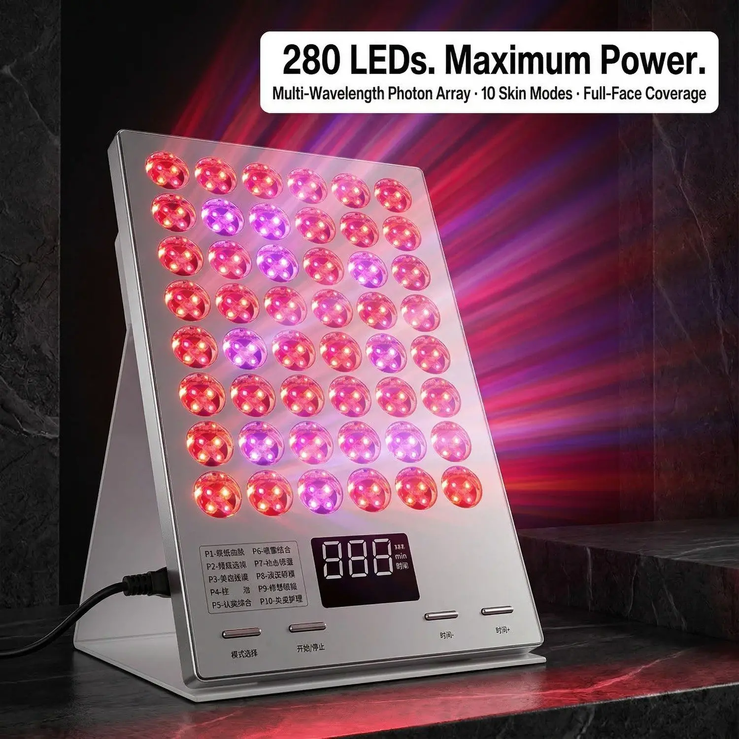 LumiPanel Pro LED Light Therapy Beauty Device – Photon Rejuvenation, Anti-Aging & Skin Brightening 10 A012 act 1