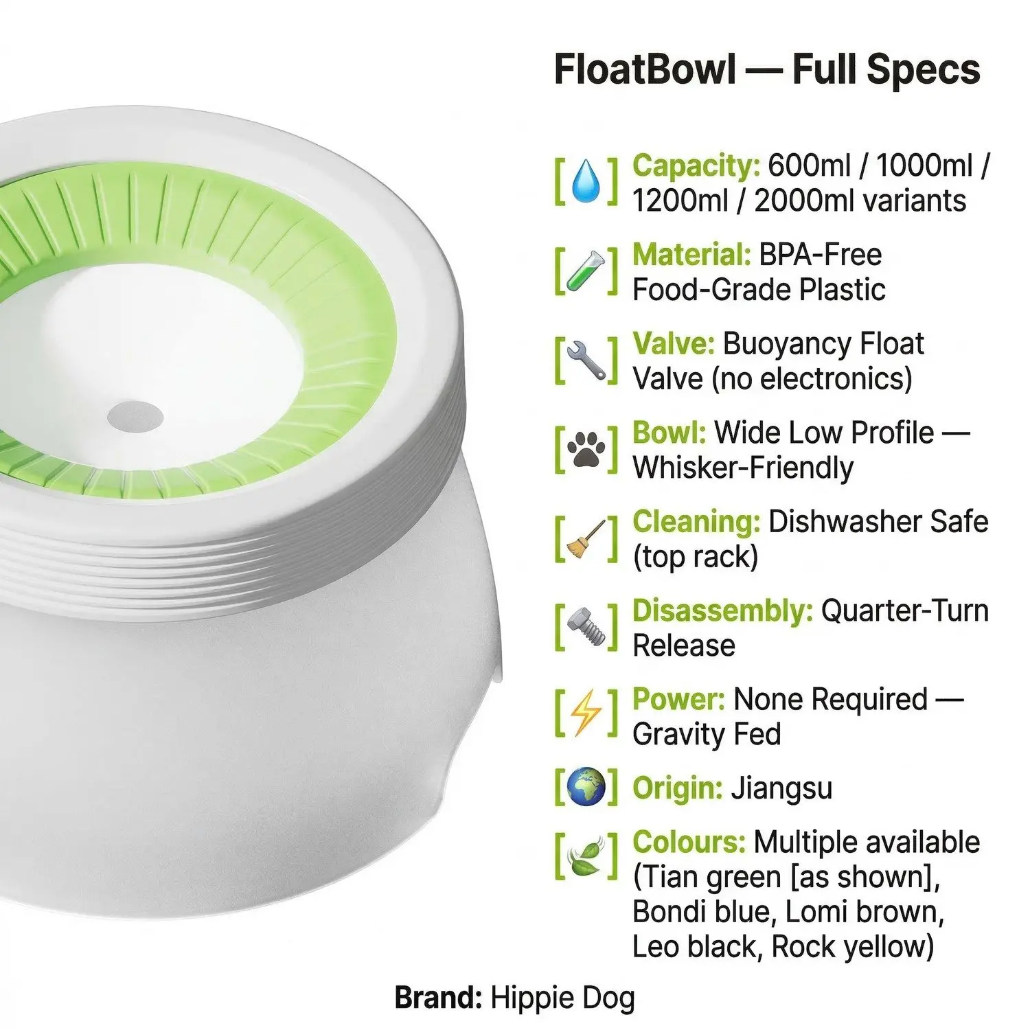 FloatBowl Pet Water Dispenser – No-Spill Floating Bowl, Large Capacity, Cat & Dog Water Feeder 3 A015 FEA 02