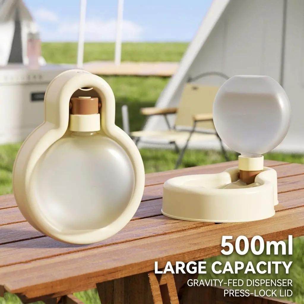 HydroWalk Portable Pet Water Bottle – Foldable Bowl, Large Capacity, Outdoor Dog Water Dispenser 4 A016 ACT3