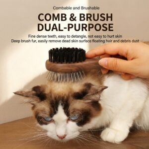 PawCare Pro Pet Grooming Kit - detangling comb slicker brush nail clipper