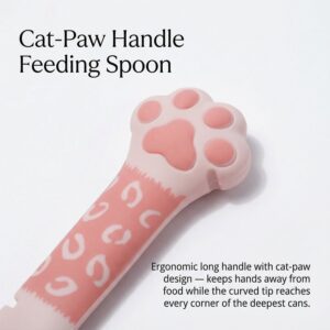PawKitchen Silicone Cat Can Set - reusable airtight lid feeding spoon opener