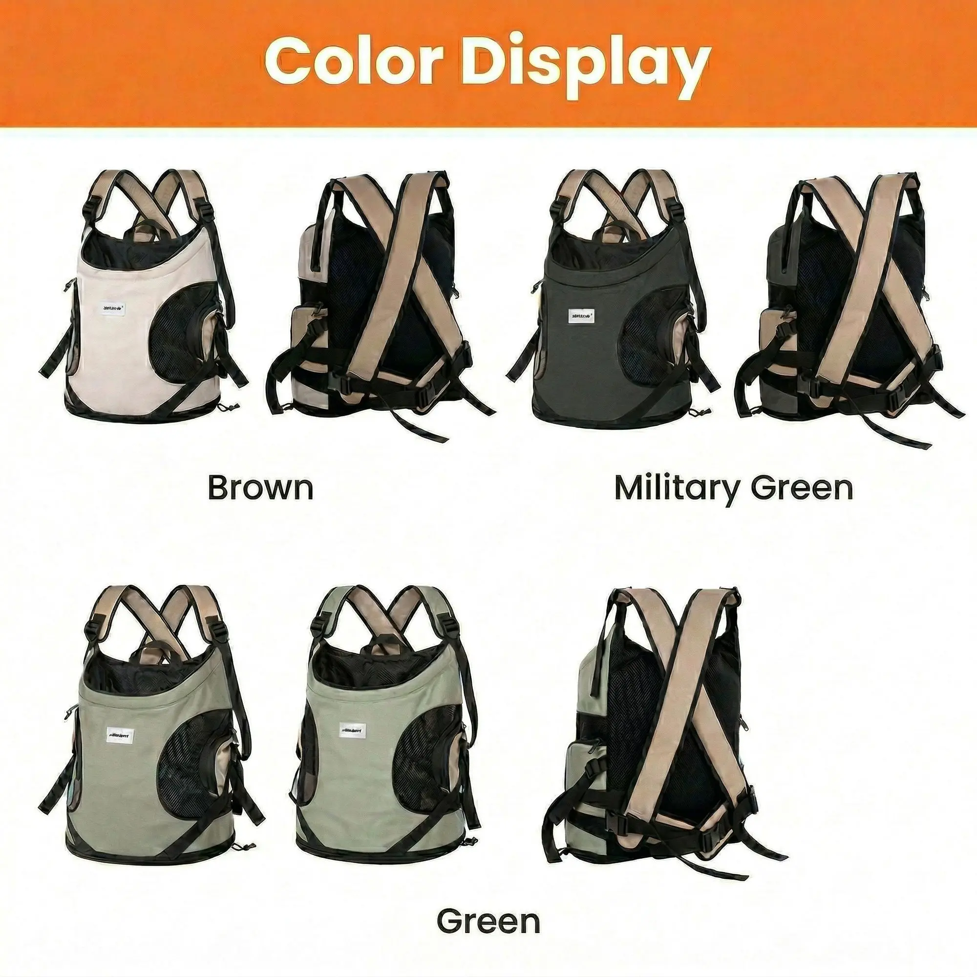 VentureVest Pet Front Carrier Bag – Breathable Tote Backpack, Hands-Free Cat & Dog Carry Bag 5 A034 10