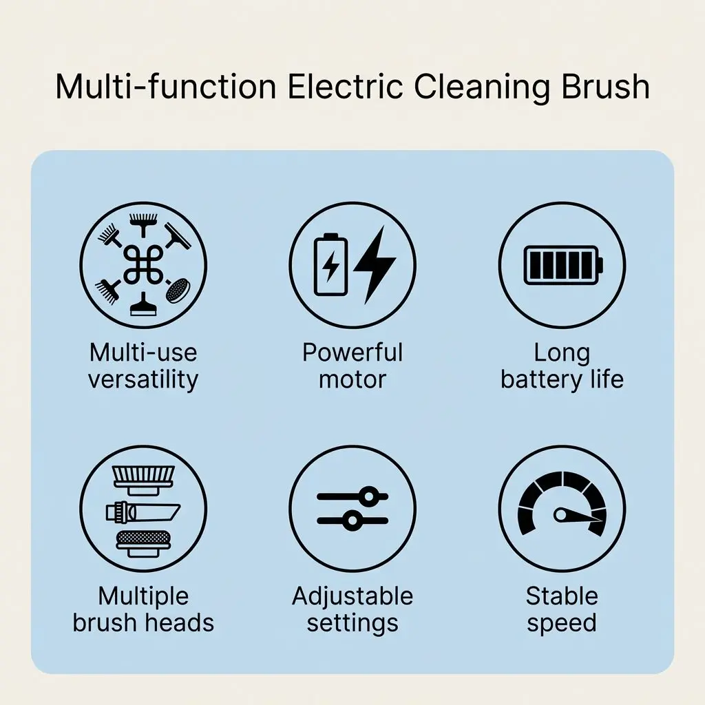 SpinClean Pro Cordless Electric Cleaning Brush – Multi-Surface Kitchen & Bathroom Scrubber 3 B021 06