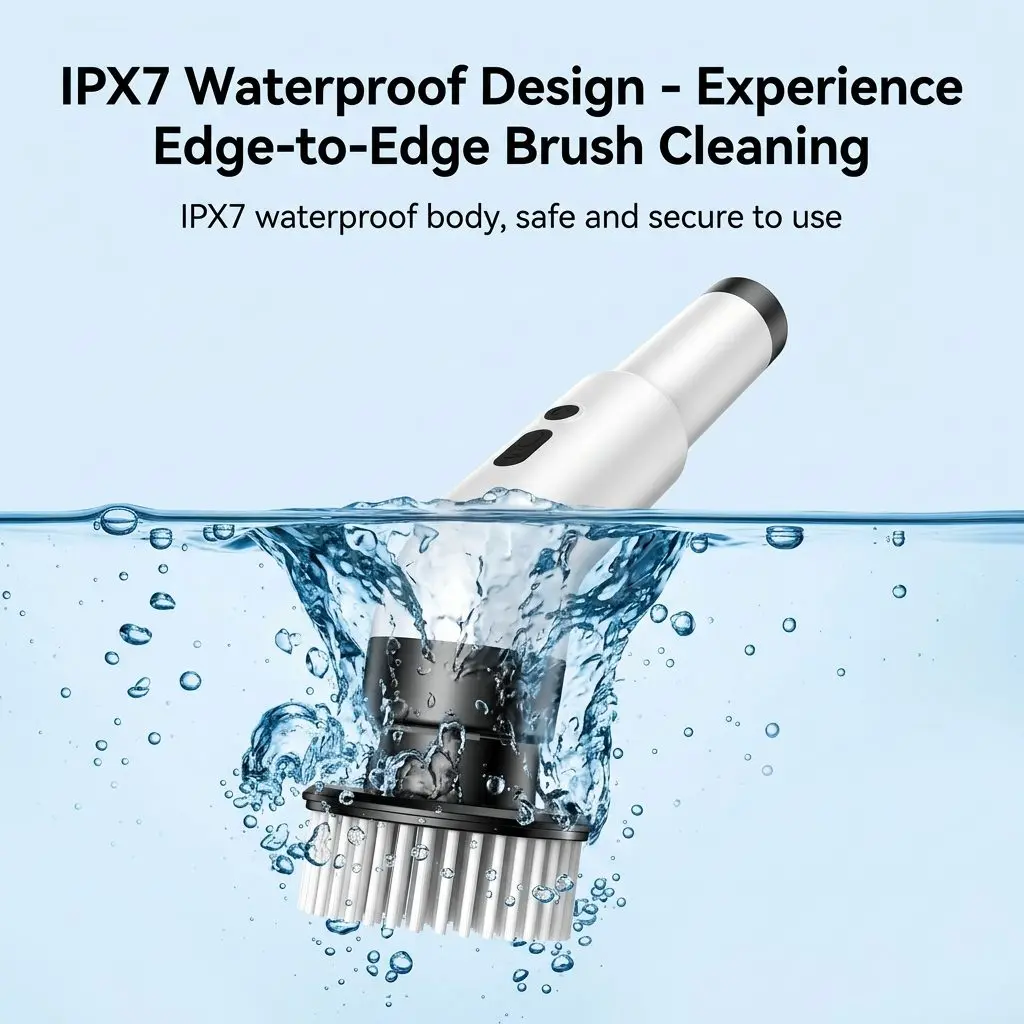 SpinClean Pro Cordless Electric Cleaning Brush – Multi-Surface Kitchen & Bathroom Scrubber 4 B021 09