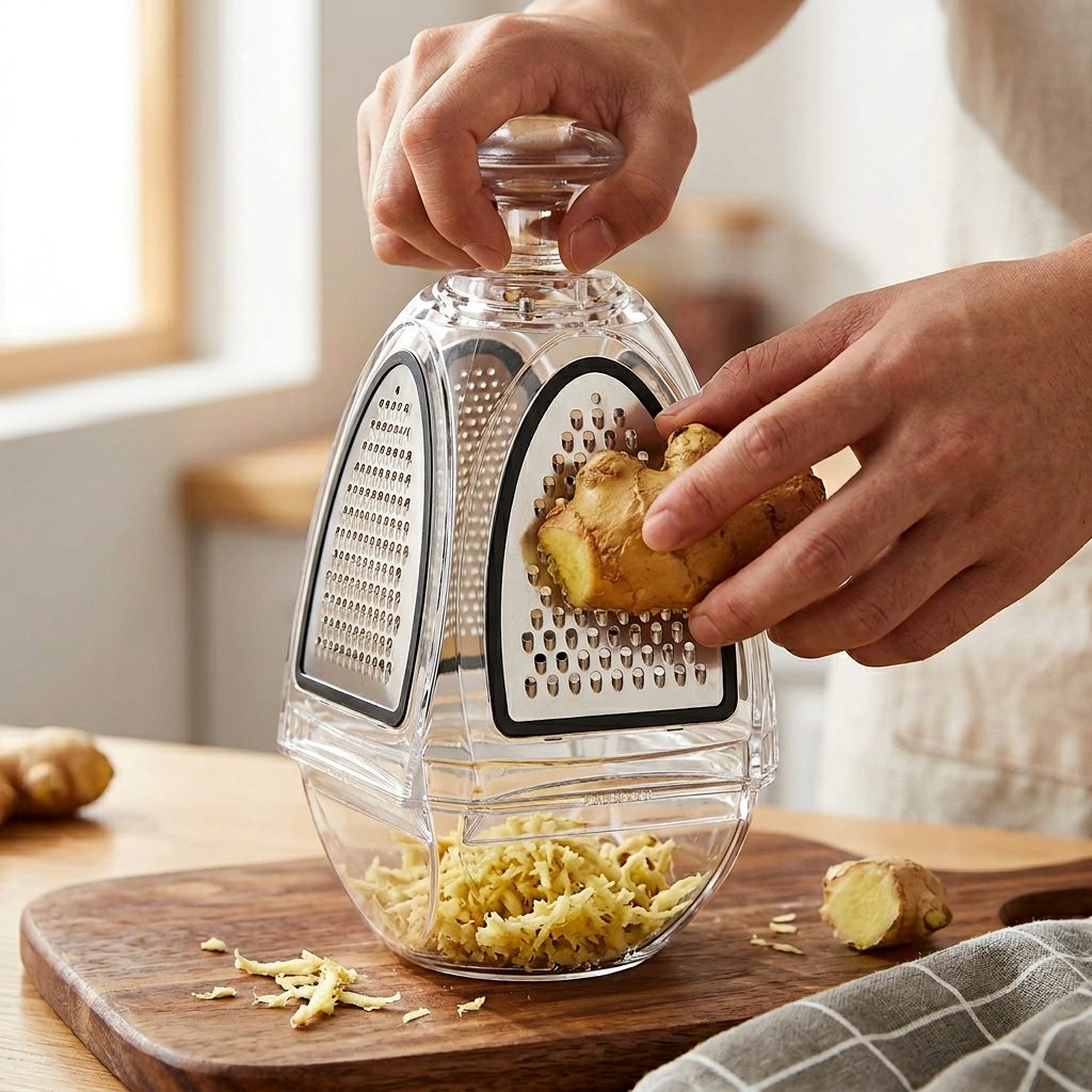 CrystalGrate 4-in-1 Luxury Grater Set Zester - product image