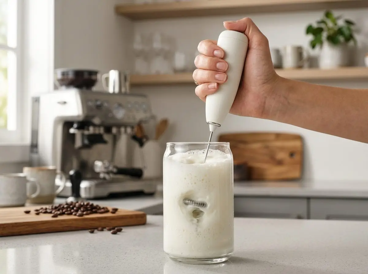 Premium Cordless Handheld Electric Milk Frother & Egg Mixer 4 B039 01