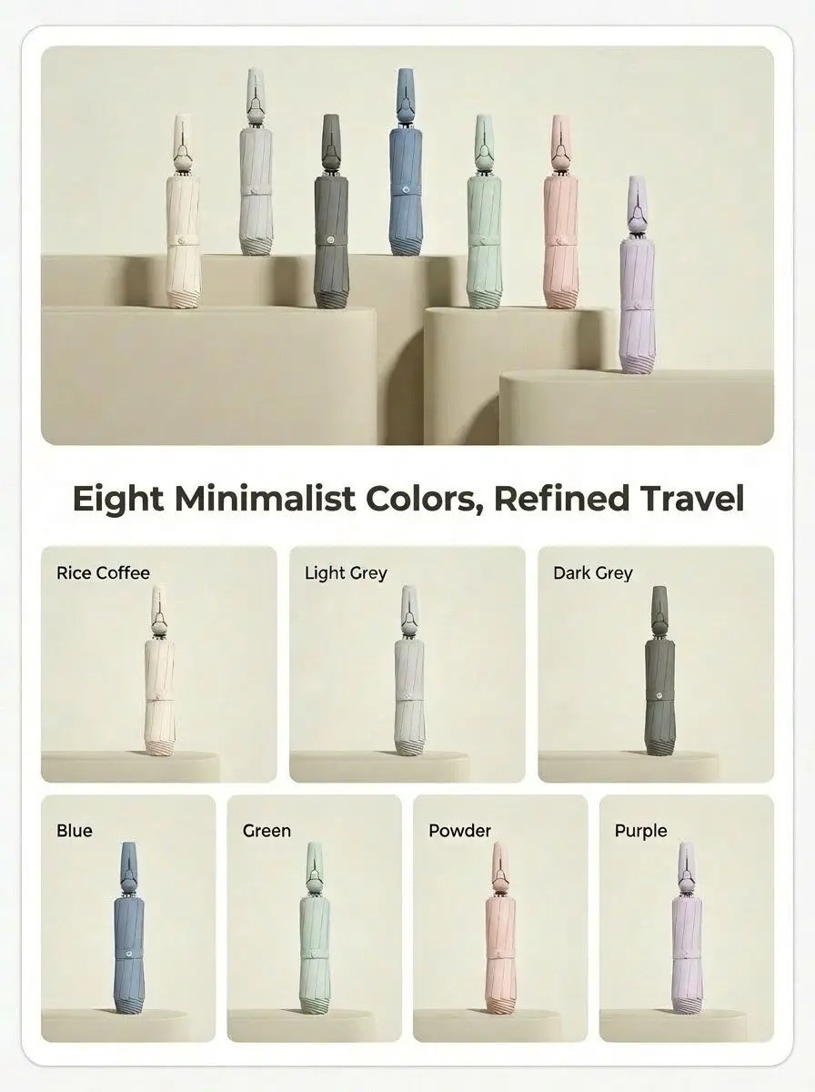 Premium Automatic Reverse Umbrella - Extra Large Windproof Folding Sun & Rain Umbrella 9 B049 img 01