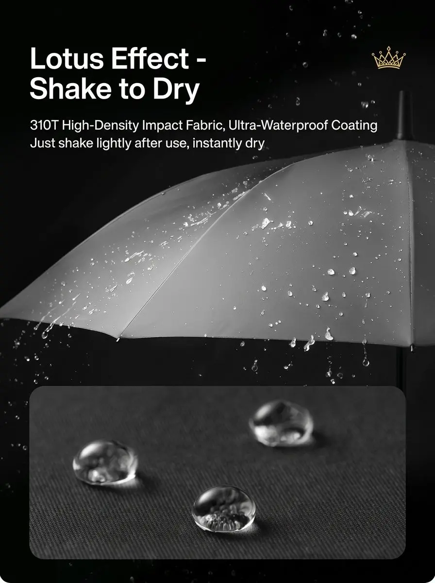 Premium Automatic Reverse Umbrella - Extra Large Windproof Folding Sun & Rain Umbrella 15 B049 img 10