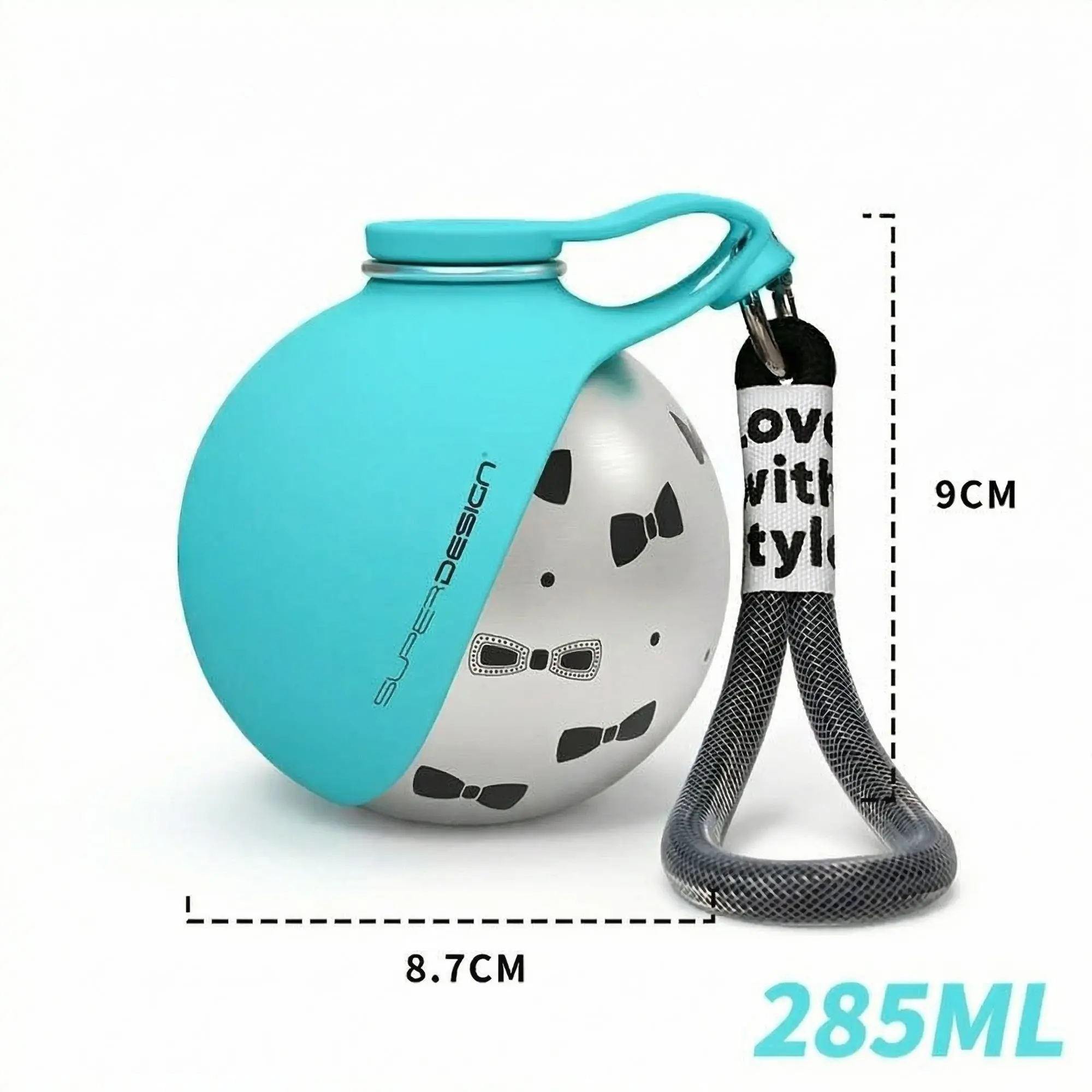 SteelFlow 304 Stainless Pet Water Bottle – Foldable Bowl, Portable Outdoor Dog & Cat Feeder 2 304 stainless steel interior