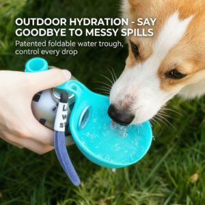 SteelFlow Stainless Pet Water Bottle - 304 stainless foldable bowl BPA-free 350ml