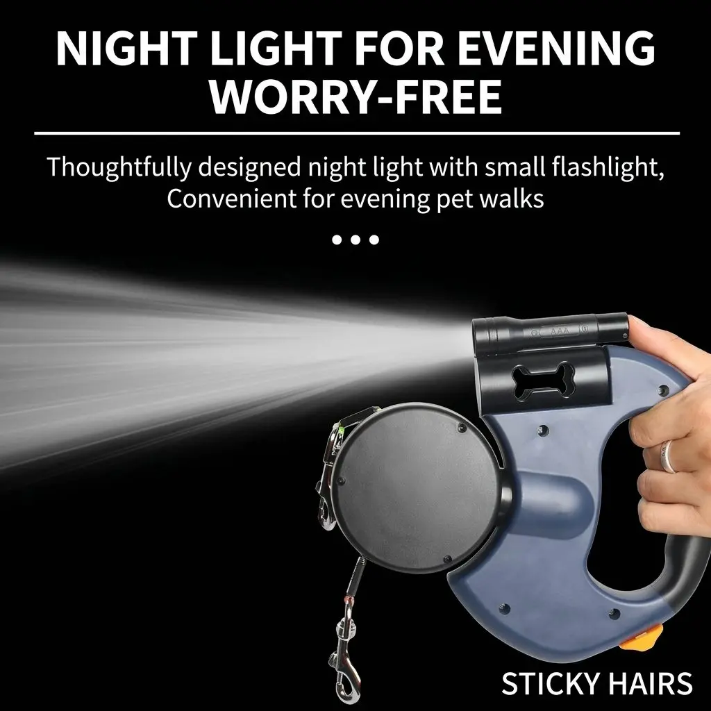 DuoWalk Retractable Double Dog Lead – Auto-Extending 2-in-1 Anti-Tangle Leash for Medium & Large Dogs 7 Two dogs walking independently on DuoWalk lead