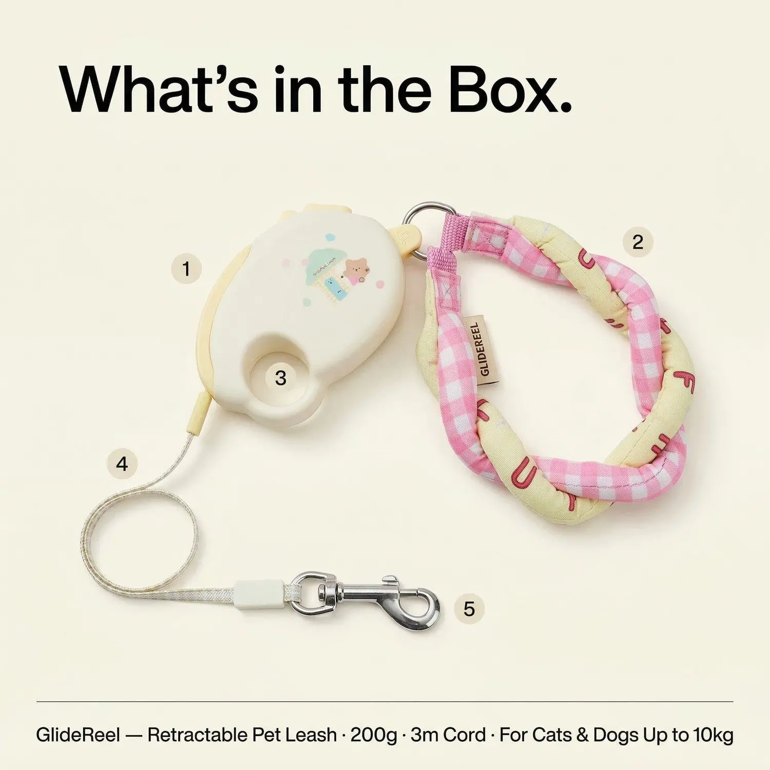 GlideReel Retractable Pet Leash – Auto-Extending Cat & Small Dog Lead, Tangle-Free Cord 6 GlideReel retractable pet leash lifestyle in use with pet