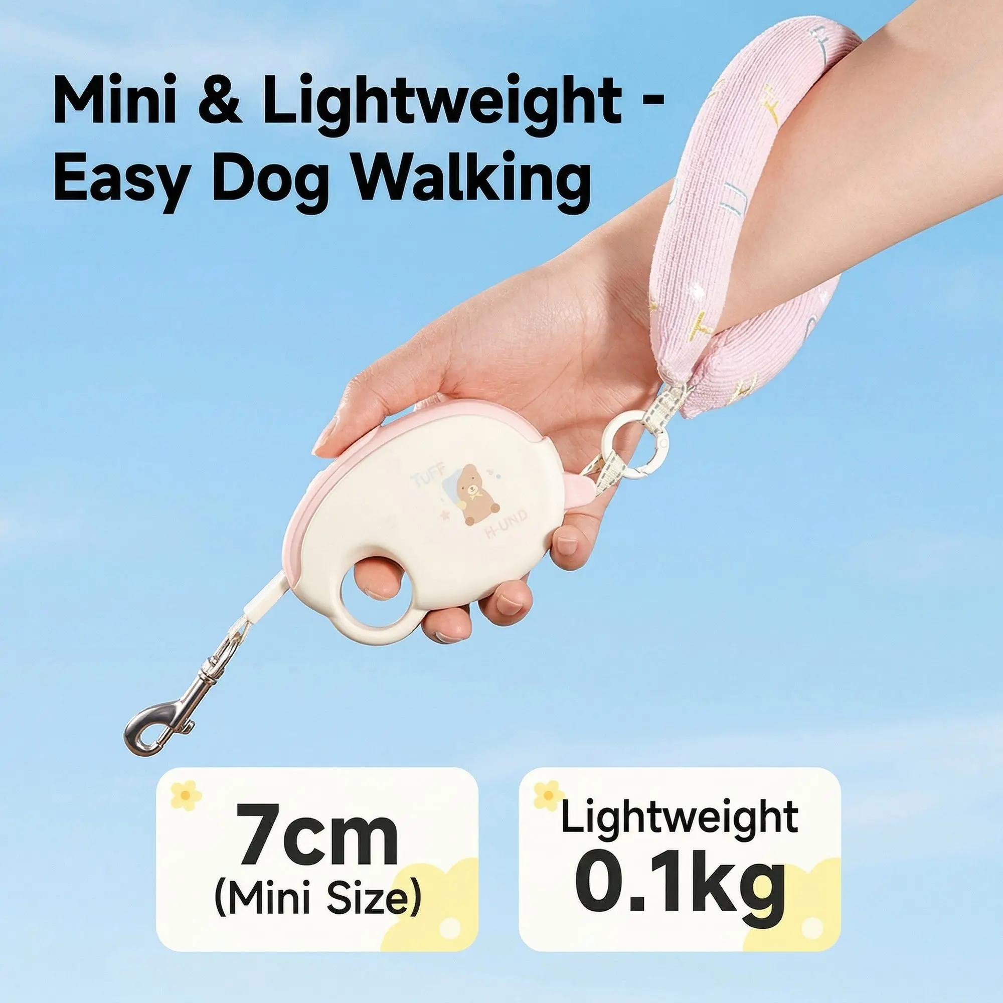 GlideReel Retractable Pet Leash – Auto-Extending Cat & Small Dog Lead, Tangle-Free Cord 7 GlideReel pet leash outdoor lifestyle walk