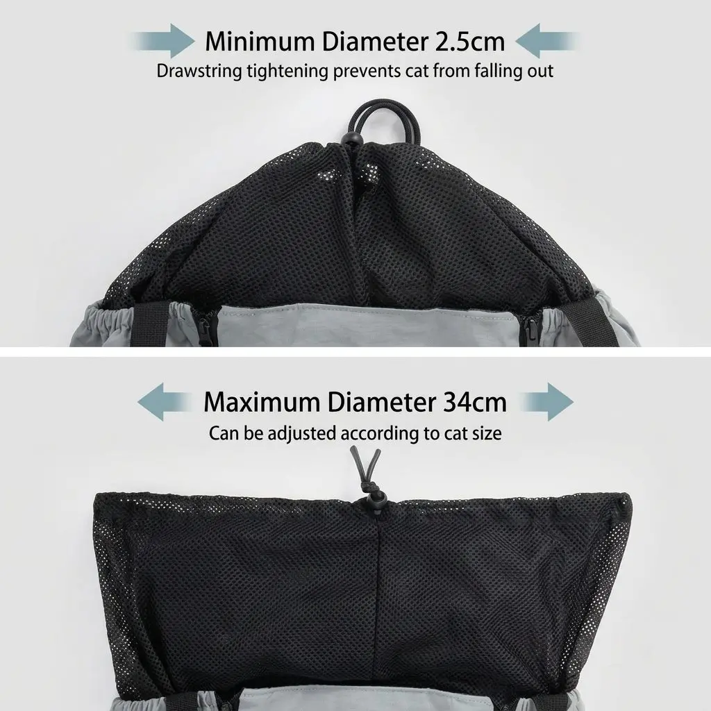 ExploreVest HiDREAM Large Pet Backpack – Front Chest & Shoulder Dual-Mode, Breathable Cat & Dog Carrier 2 Dual Carry Mode