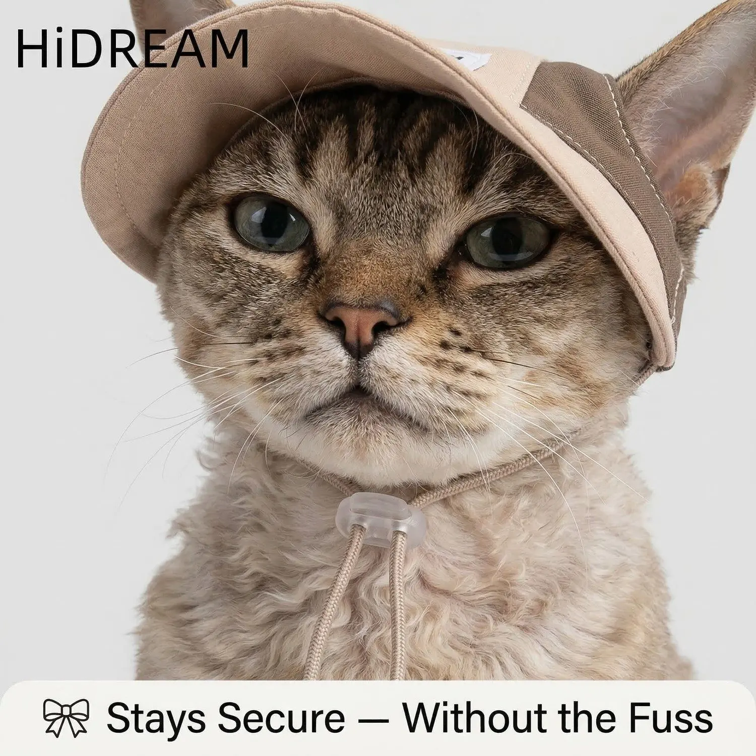 HiDREAM Pet Sun Hat – Adjustable Cat & Dog Cap, UV Protection, Cute Outdoor Photo Accessory 7 Pet outdoors with sun hat UV protection