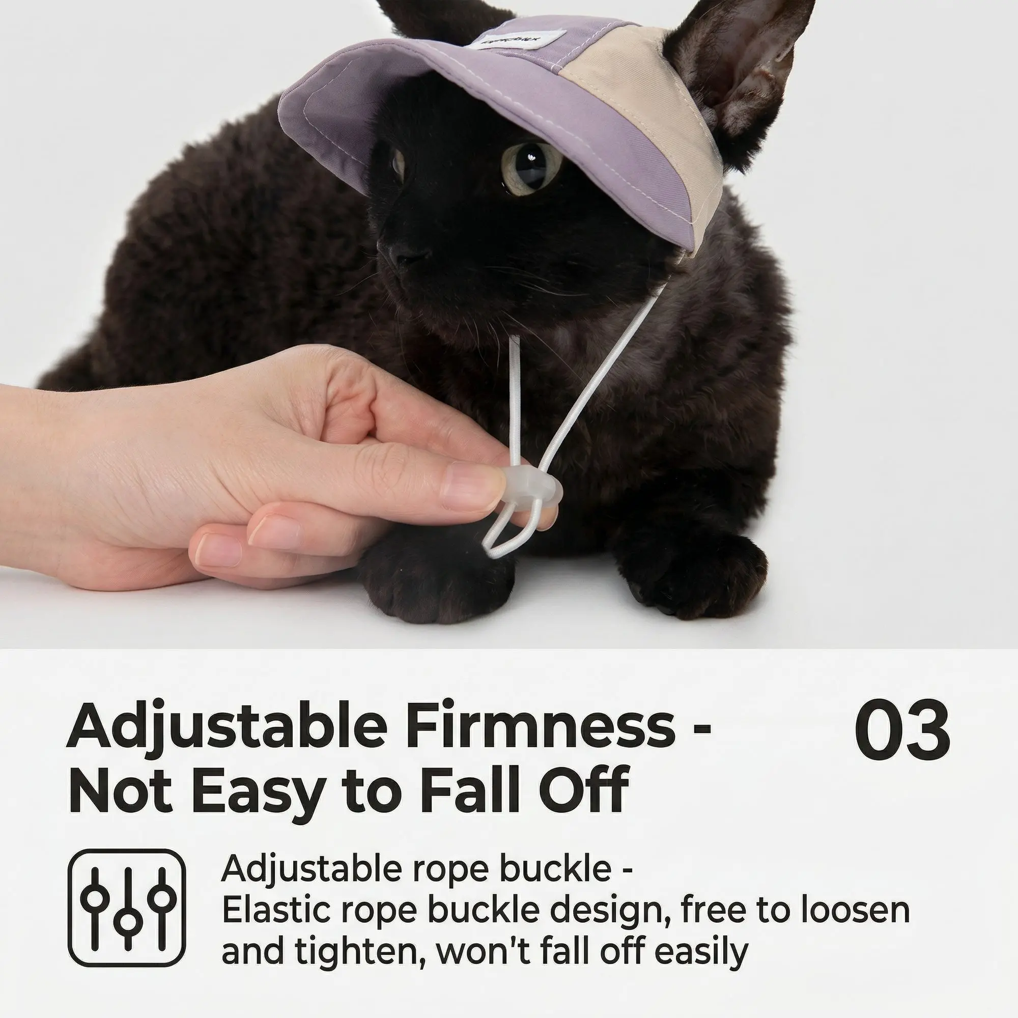 HiDREAM Pet Sun Hat – Adjustable Cat & Dog Cap, UV Protection, Cute Outdoor Photo Accessory 5 Breathable Lightweight Fabric