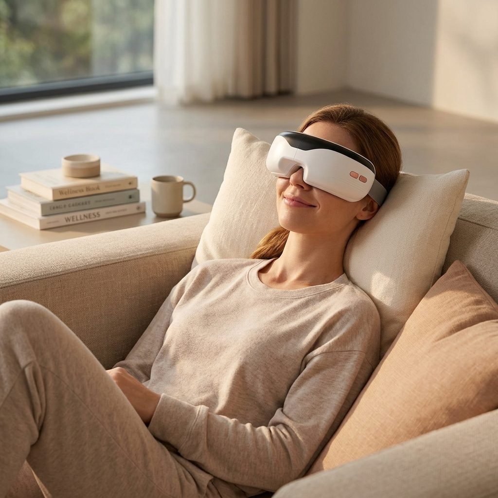 Rechargeable Heated Eye Massager Vibration Therapy - product image