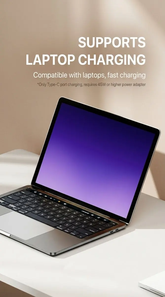 Premium 240W Retractable 4-in-1 Fast Charging Cable - imu Luggage-Style Portable Data Cord 8 Supports Laptop Charging