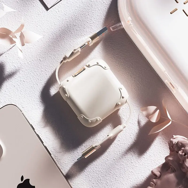 Premium 240W Retractable 4-in-1 Fast Charging Cable - imu Luggage-Style Portable Data Cord 2 imu Cable Lifestyle