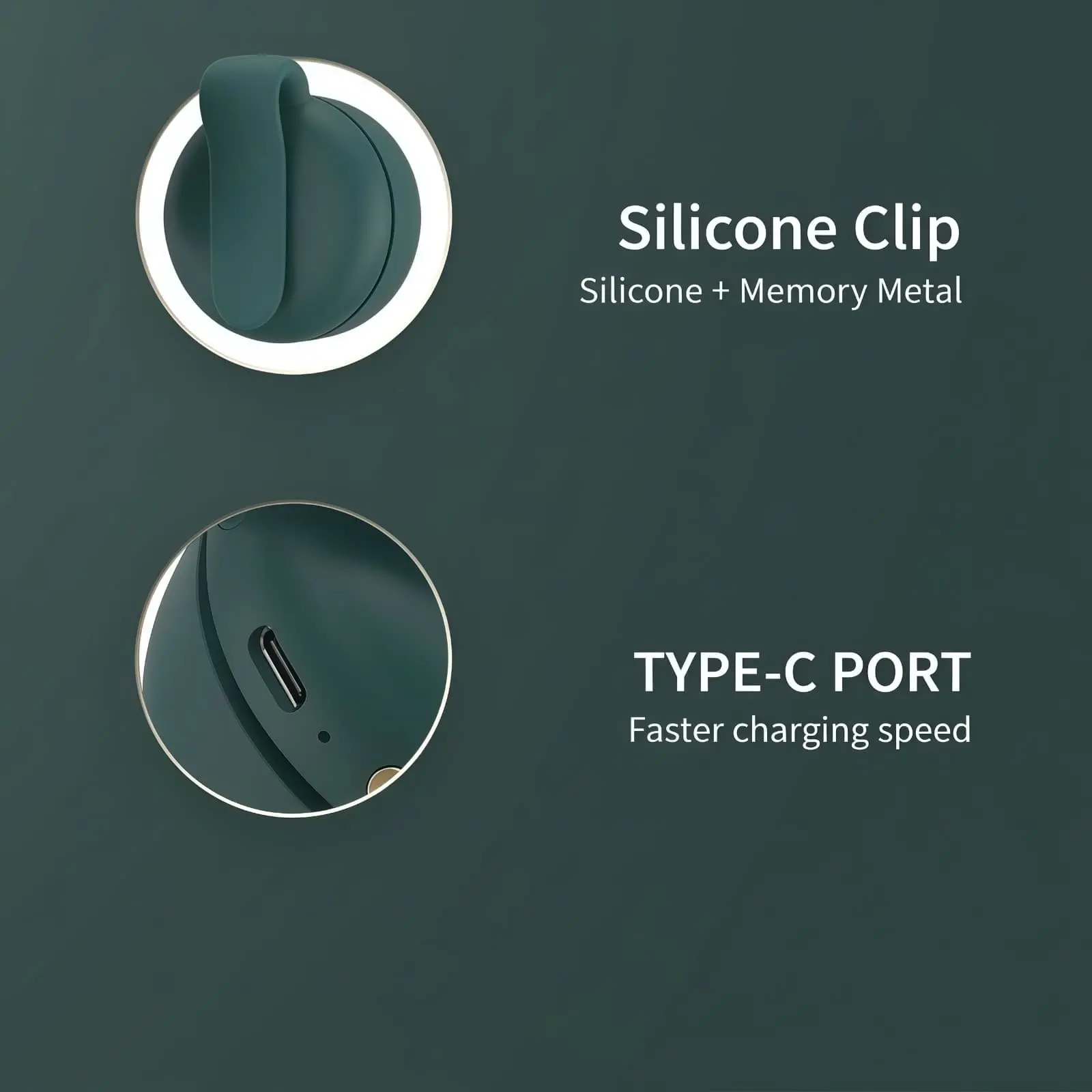 AeroBreeze Portable Bladeless Clip-On Waist Fan 10 a043 clip typec