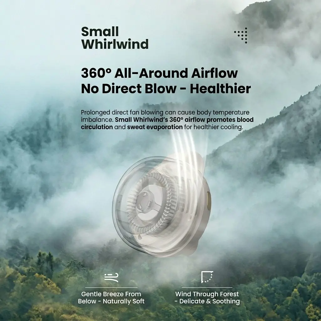 AeroBreeze Portable Bladeless Clip-On Waist Fan 9 AeroBreeze Portable Bladeless Waist Fan 360°