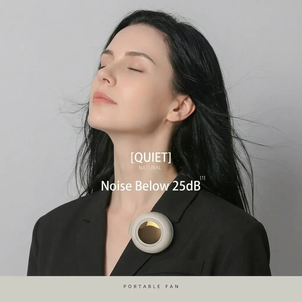 AeroBreeze Portable Bladeless Clip-On Waist Fan 16 AeroBreeze quiet under 25dB