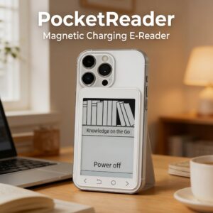 Kaiconn Pocket S1 Mini Magnetic E-Ink eReader - Portable 3.52" Eye-Care E-Book for Commuters and Students