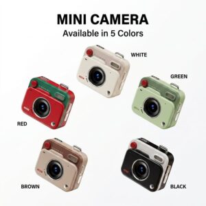 Mini Retro Digital Camera - HD Vintage Pocket Camera for Students and Vlogging