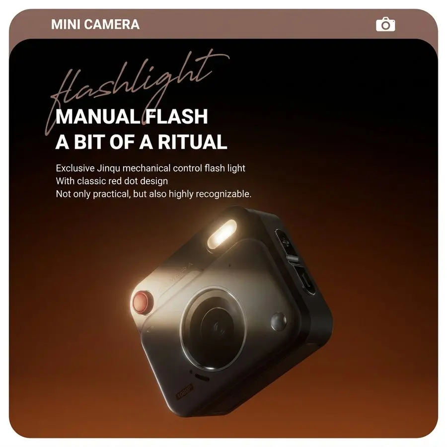 Mini Retro Digital Camera - HD Vintage Pocket Camera for Students and Vlogging 39 a048 07