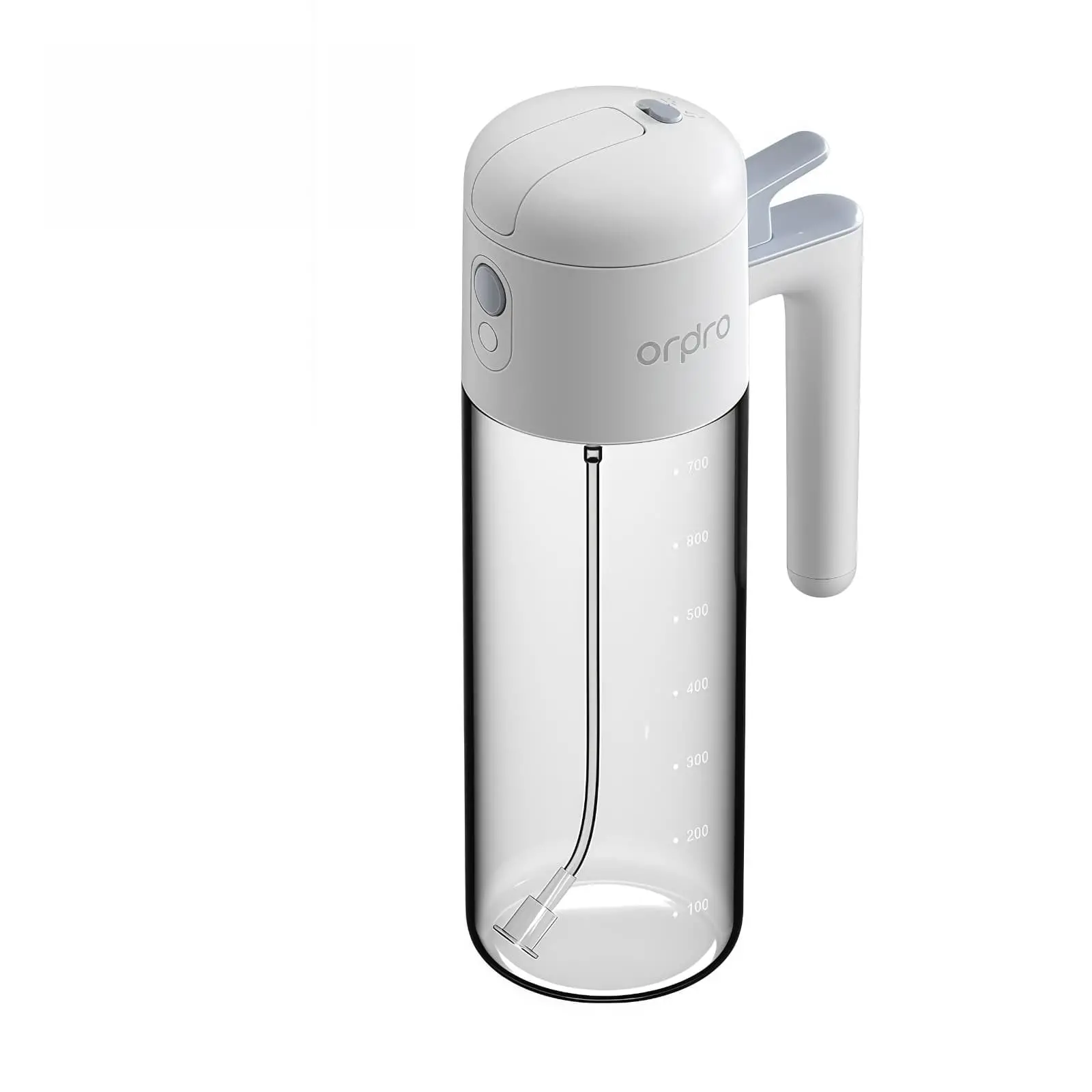 DualMist Glass Oil Sprayer & Pourer – Auto-Cap 2-in-1 Spray Drizzle, High-Borosilicate Kitchen Bottle 5 DualMist White Edition