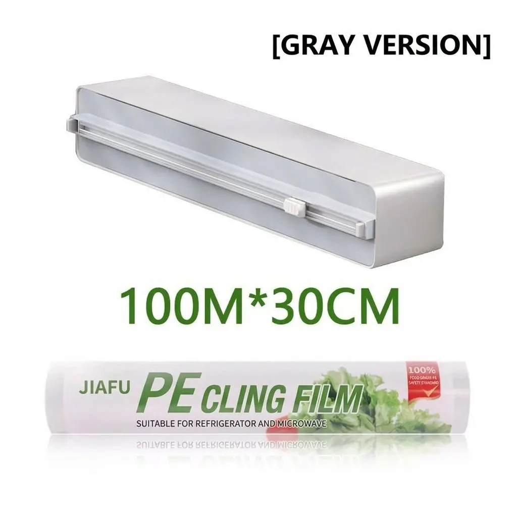 MagCut Magnetic Cling Film Cutter – Fridge Mount, Wall-Stick Dispenser Box for Kitchen Wrap 6 MagCut in-use lifestyle shot