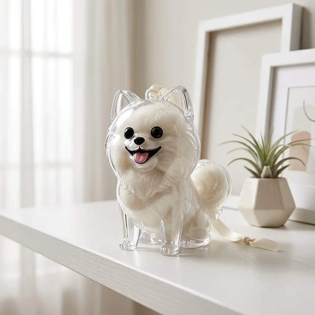 MemoryPaw Pet Fur Keepsake Capsule – Transparent Animal Hair Ball Display Case, Memorial Ornament 2 compressed MemoryPaw Pet Fur Keepsake Capsule 6