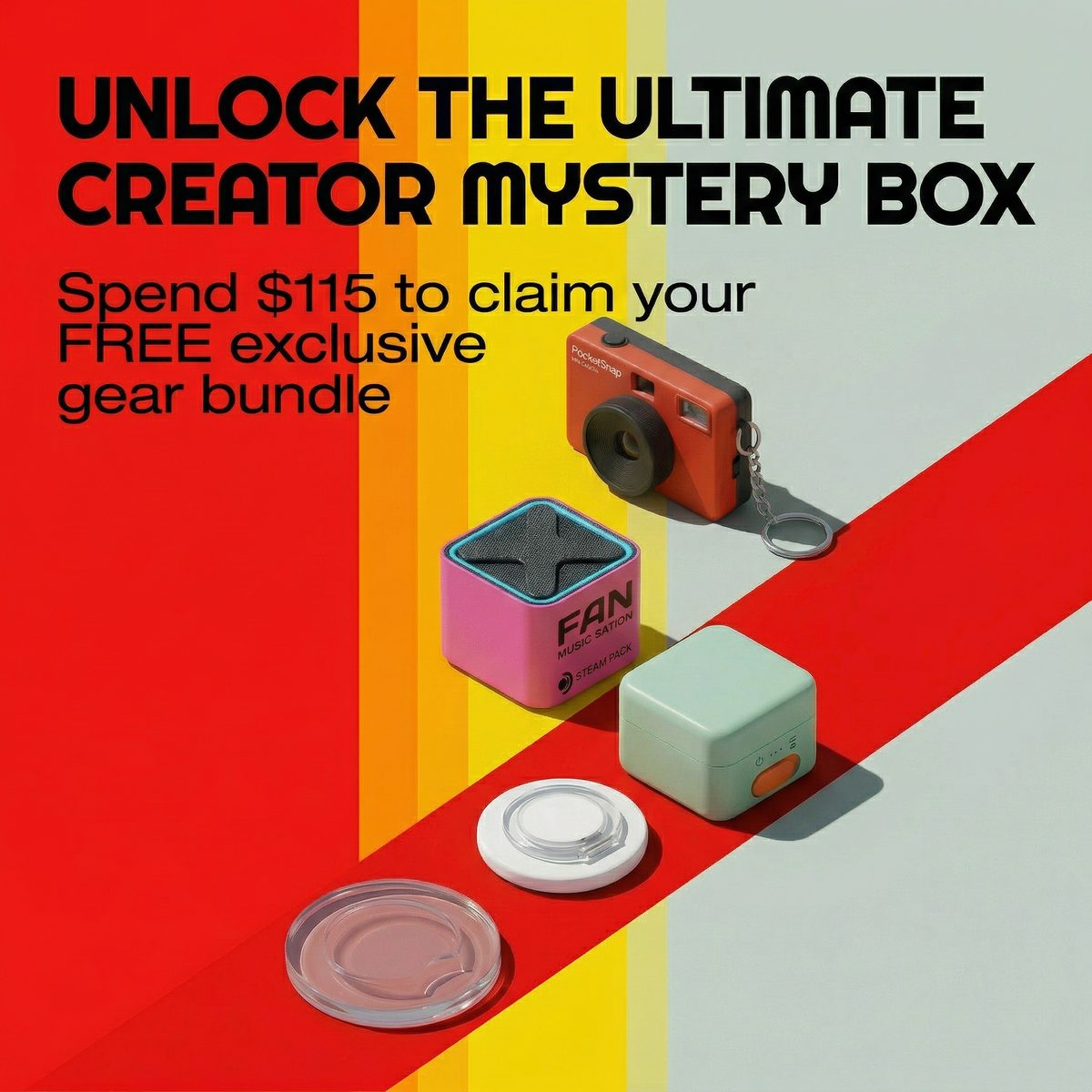 π FREE Mystery Box Unlocked β Spend $115, Get $149 Worth of Gadgets 1 nonobrand mystery box free gift gadgets